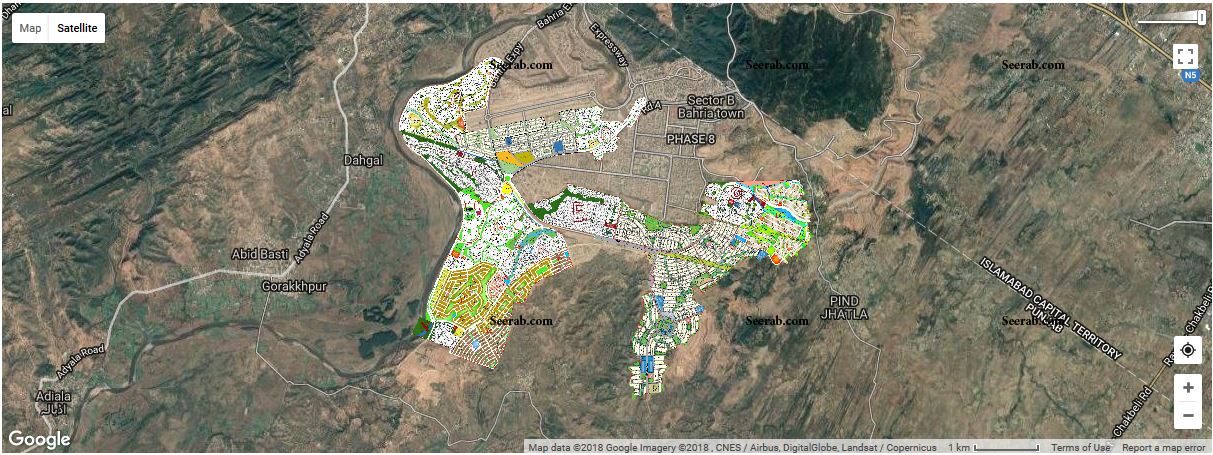 Bahria Town Phase 4 Civic Center Map Bahria Town Phase 4 Map • Seerab