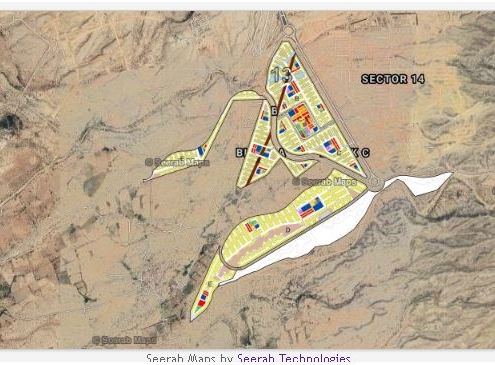 dha city karachi sector 13 map