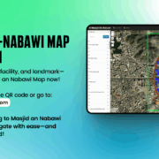 Detailed map of Masjid An-Nabawi in Madinah for Umrah and Hajj pilgrims